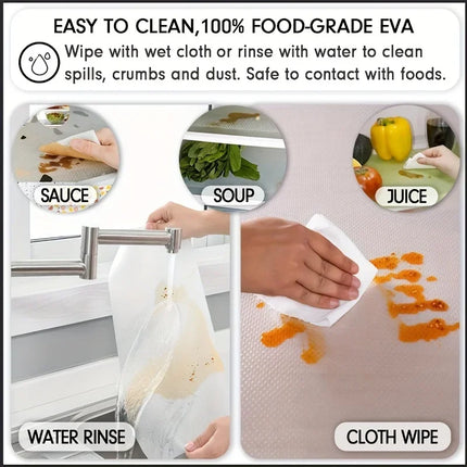 4-Piece EVA Refrigerator Liner Mat Set