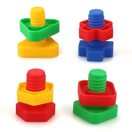 Nut-Shaped Matching Building Block Set