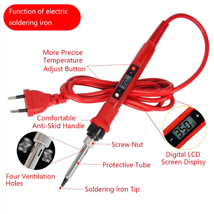 80W LCD Soldering Iron Kit