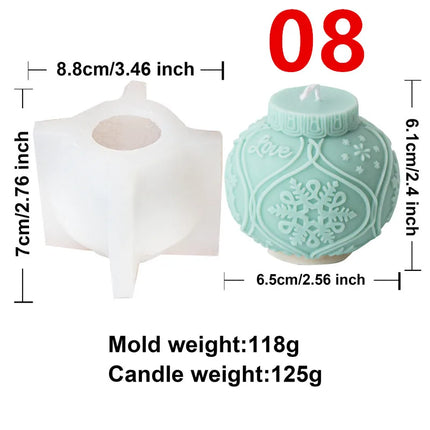 Christmas Silicone Candle Mold