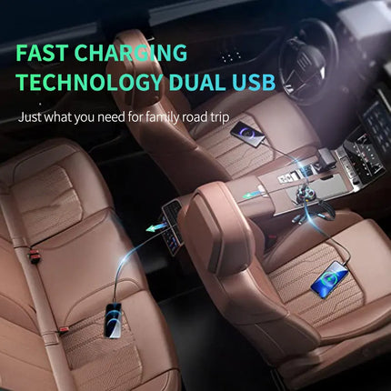 Bluetooth FM Transmitter with Fast Charging