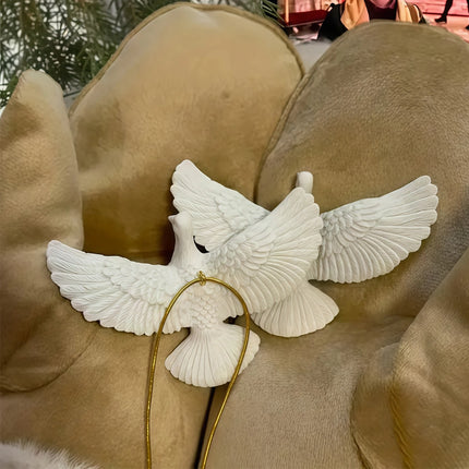Resin Friendship Dove Christmas Ornaments