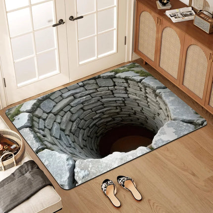 3D Optical Illusion Welcome Mat