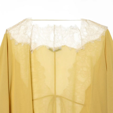 Women's Lace Patchwork Sheer Blouse