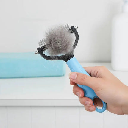 2-in-1 Pet Deshedding Brush