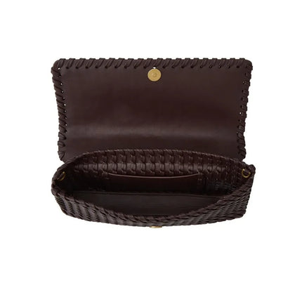 Woven Leather Shoulder Bag