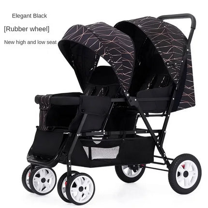 Lightweight Tandem Twin Baby Stroller