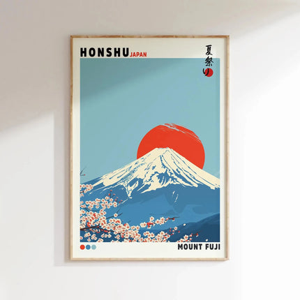 Japanese Wave Landscape Wall Art