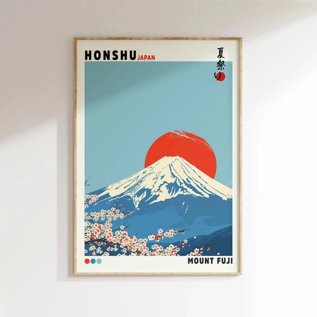 Japanese Wave Landscape Wall Art
