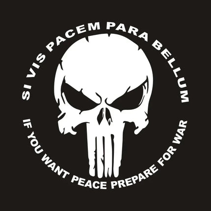 Reflective Skull Car Decal