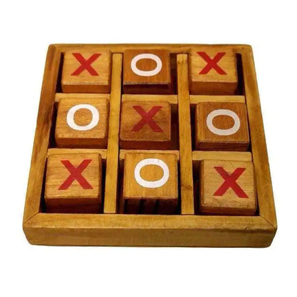 Wooden Tic Tac Toe Game