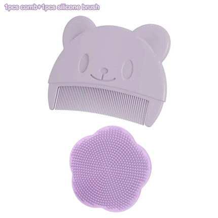 Baby Silicone Scalp Massage Brush Set