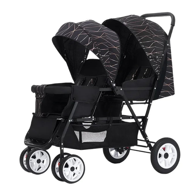 Lightweight Tandem Twin Baby Stroller