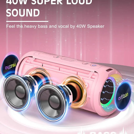 Waterproof Portable Bluetooth Speaker with RGB Lights