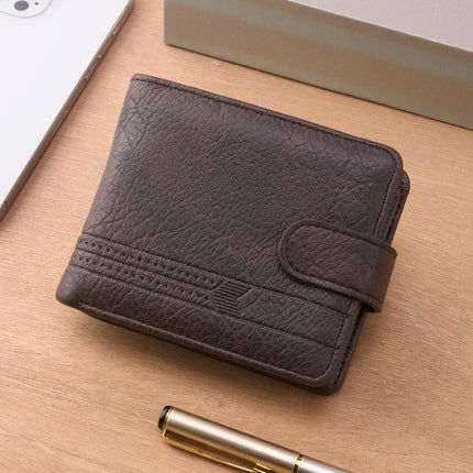 Slim Zipper Leather Wallet