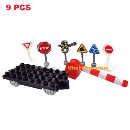 Large Building Block Train Set
