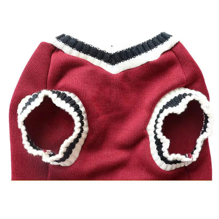 Solid Winter Pet Sweater