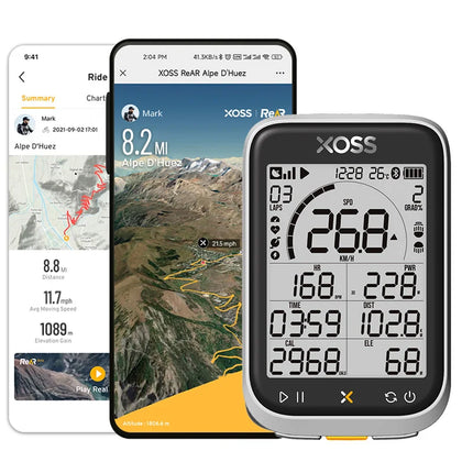 GPS Bike Computer with 2.8-Inch Screen