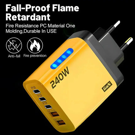 240W 5-in-1 GaN Charger