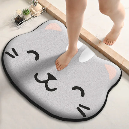 Thick Flannel Absorbent Bathroom Mat