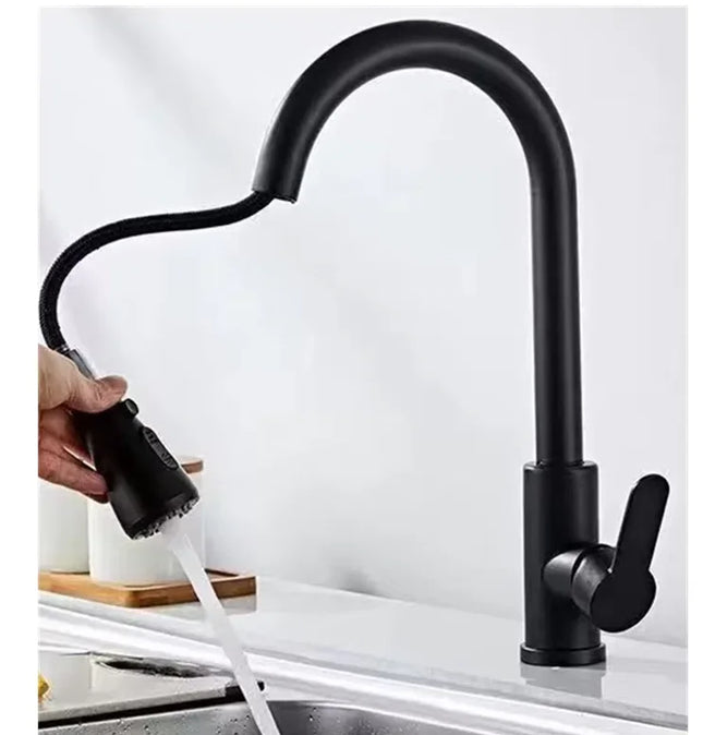 Flexible Pull-Out Kitchen Faucet