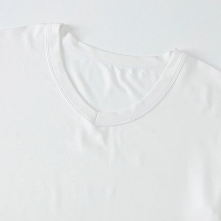 Men's Solid Color V-Neck T-Shirt