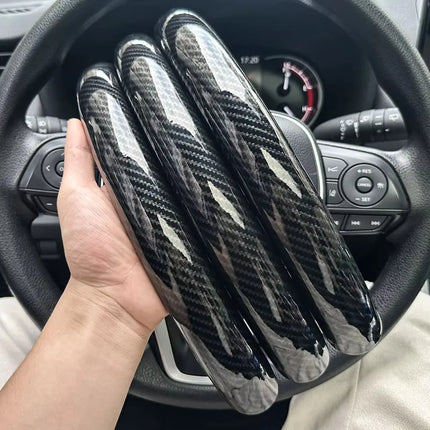 Carbon Fiber Steering Wheel Cover Set – 3 Pieces