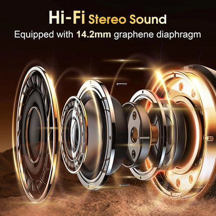 NNEOBA Bluetooth 5.4 Wireless Earbuds with Ear Hooks