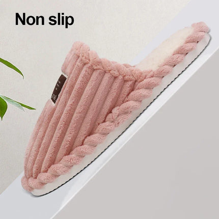 Warm Corduroy Winter Slippers