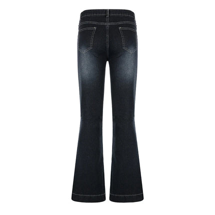 Vintage Low-Waist Flared Jeans