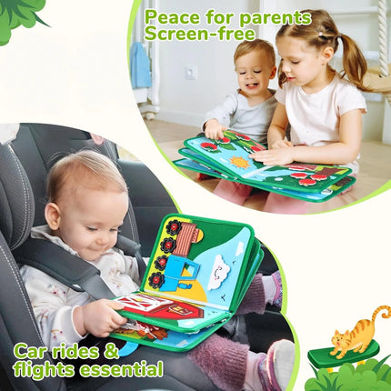 Farm Animal Montessori Busy Book for Toddlers
