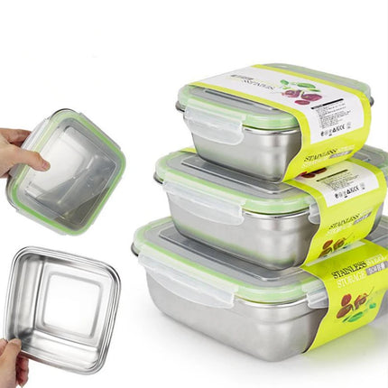 Stainless Steel Food Storage Box Set
