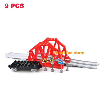 Large Building Block Train Set