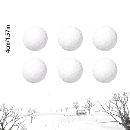 White Christmas Tree Baubles Set