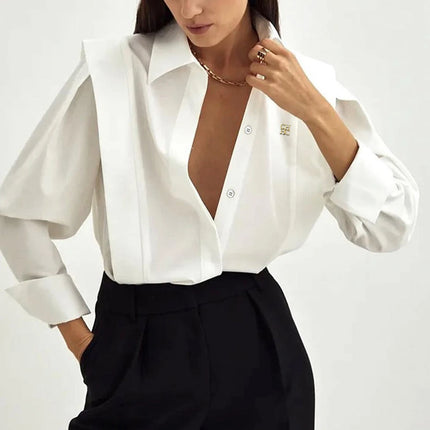 Long-Sleeve Loose-Fit Shirt