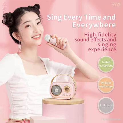 Portable Karaoke Bluetooth Speaker