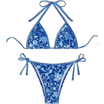 Halter String Bikini Set