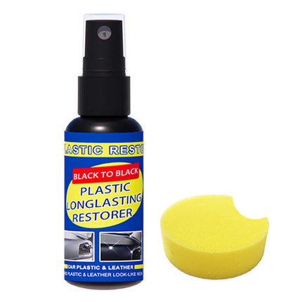 Car Plastic Restorer & Black Shine