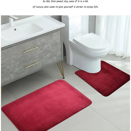 3-Piece Bathroom Floor Mat Set