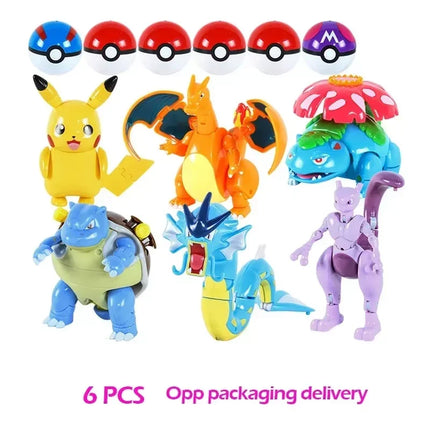 Transforming Pokeball Figure Toy