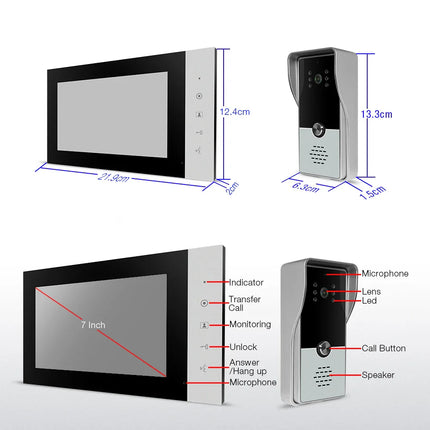 NNEOBA Video Intercom System Visual Doorbell