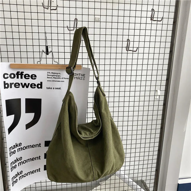 Large Canvas Shoulder Bag