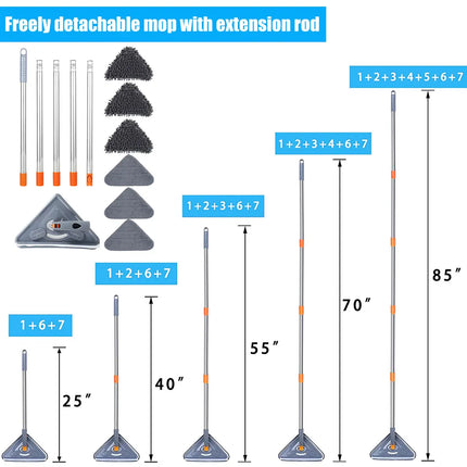 360° Rotating Triangle Microfiber Mop