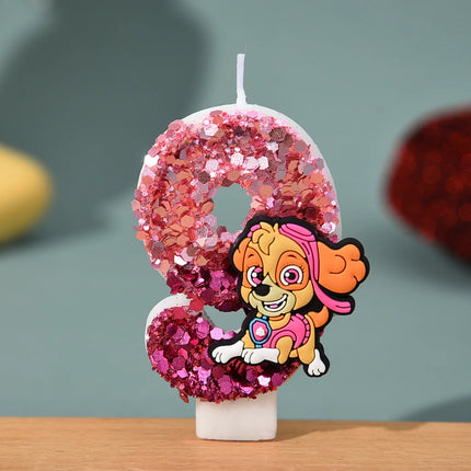 Cartoon Number Birthday Candles