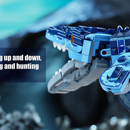 Mosasaurus Dinosaur Building Block Set