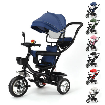 Adjustable Baby Tricycle with Push Bar