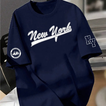 Men's Letter Print Casual T-Shirt