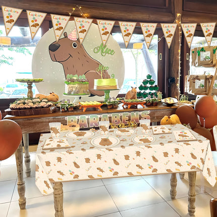 Capybara Party Tableware Set