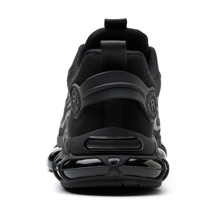 Men's Black Lightweight Steel Toe Safety Sneakers