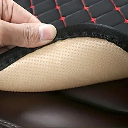 3-Piece Universal Car Seat Covers Breathable Cotton Linen Cushion Set Black